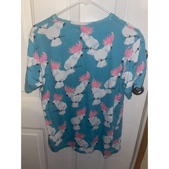 Women Ladies Denim and Flower Blouse Size Small - Picture 3 of 3